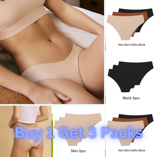 Breathable Silk Panties Set: Sexy Seamless Comfort